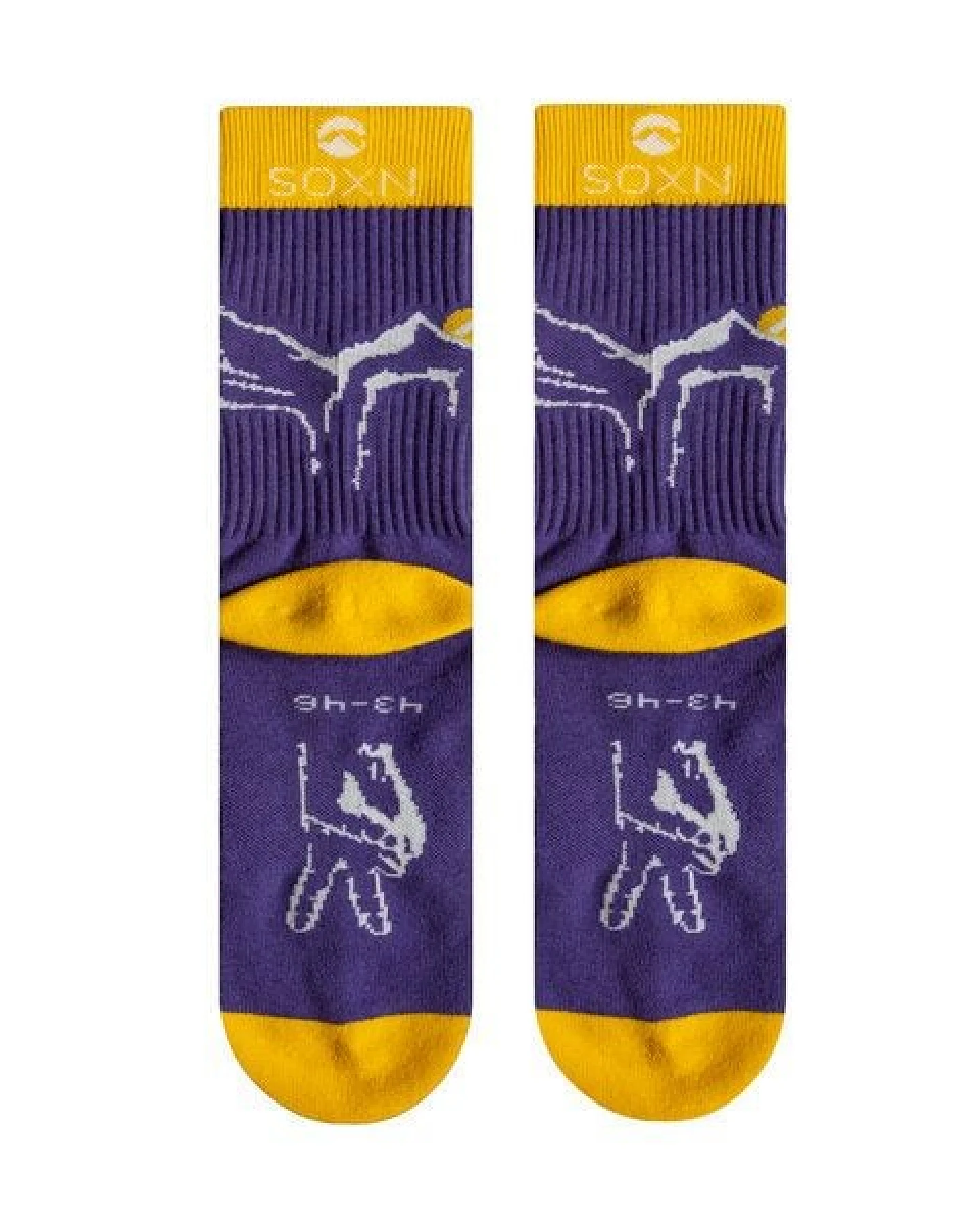 SOXN MOUNTAIN / Bunte Wandersocken / Bio-Baumwolle – Ansicht 3