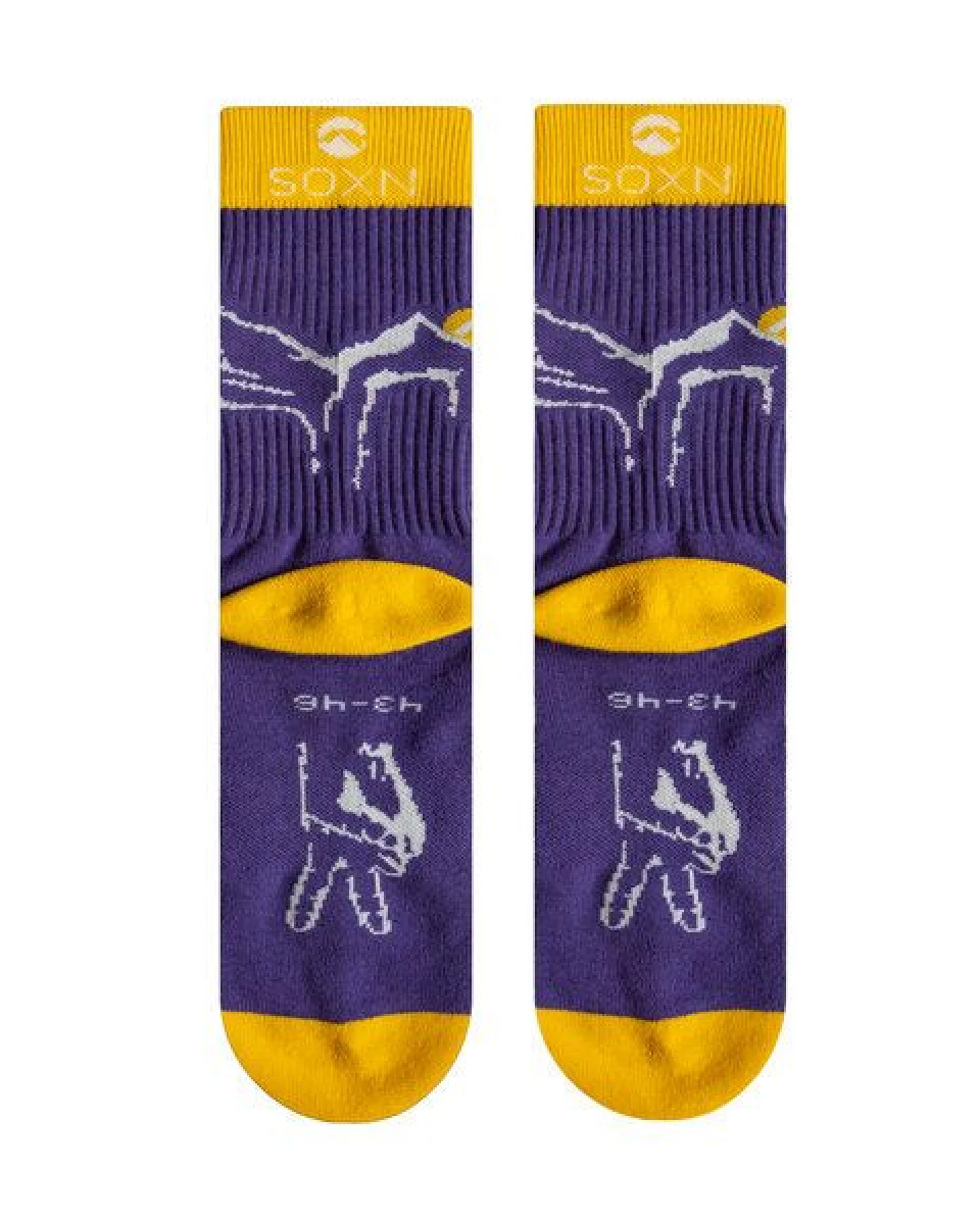 SOXN MOUNTAIN / Bunte Wandersocken / Bio-Baumwolle – Ansicht 3