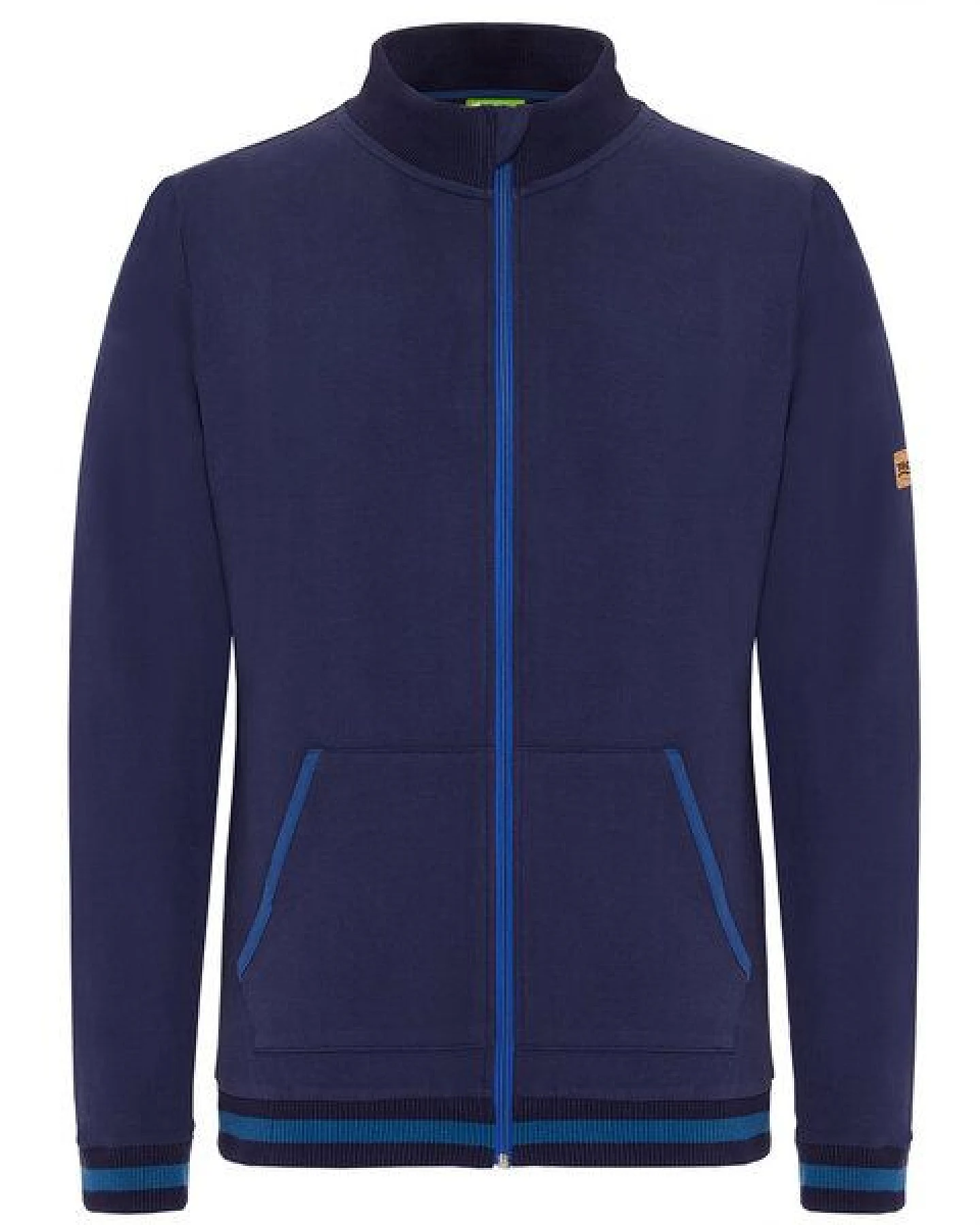 TAO Sportswear Bequeme Herren Freizeitjacke aus Bio-Baumwolle Ingo mit farblichen Akzent – Ansicht 4
