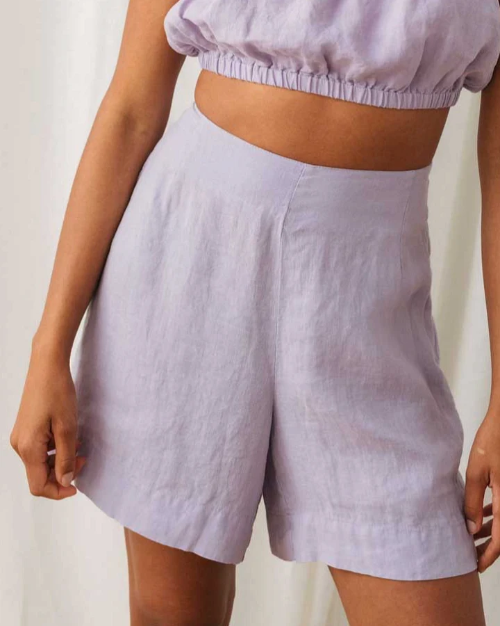 TWOTHIRDS Damen vegan Shorts Vaxholm Hellviolett