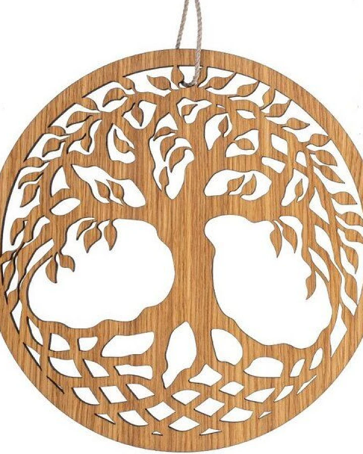 ReineNatur Fenster Dekoration – Wandbild - Baum des Lebens - Ø 30 cm