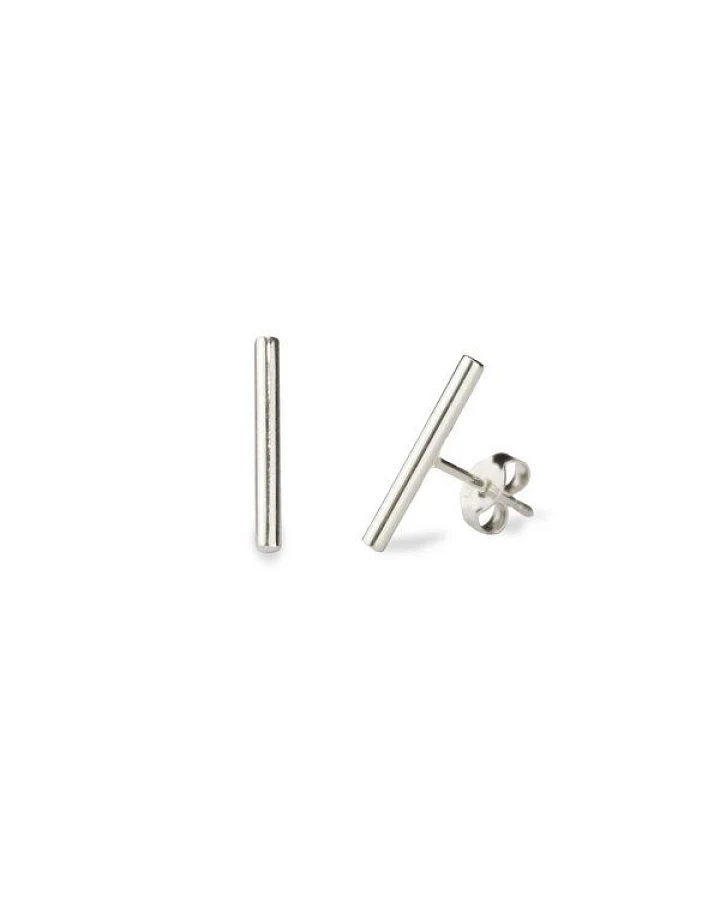 lille mus Ohrstecker 'Stab' 925 Silber / vergoldet