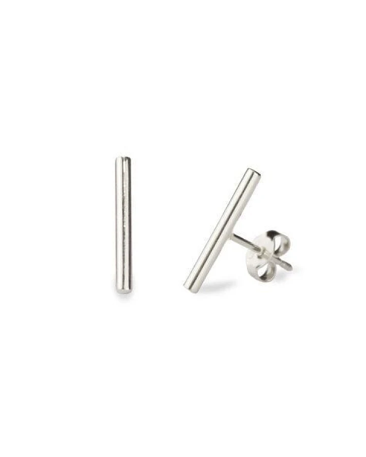 lille mus Ohrstecker 'Stab' 925 Silber / vergoldet