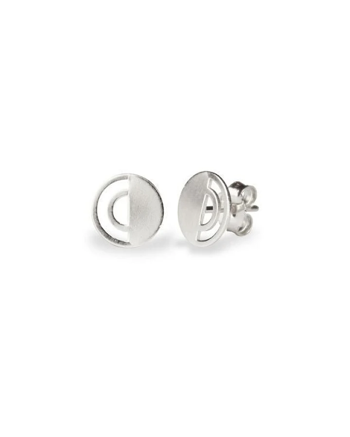 lille mus Ohrstecker 'Kreise' 925 Silber / vergoldet