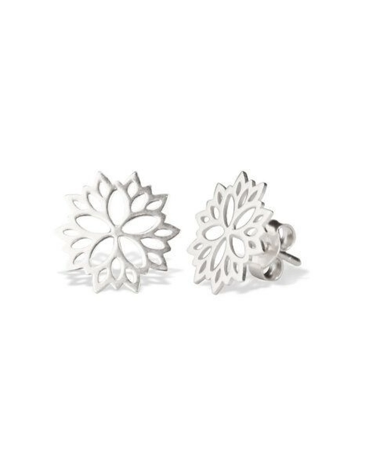 lille mus Ohrstecker 'Blumenstern' 925 Silber / vergoldet – Ansicht 2