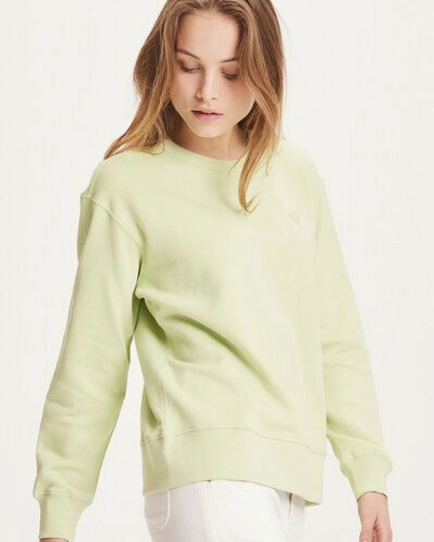 KnowledgeCotton Apparel Sweatshirt - DAPHNE basic badge sweat - aus Bio-Baumwolle – Ansicht 2