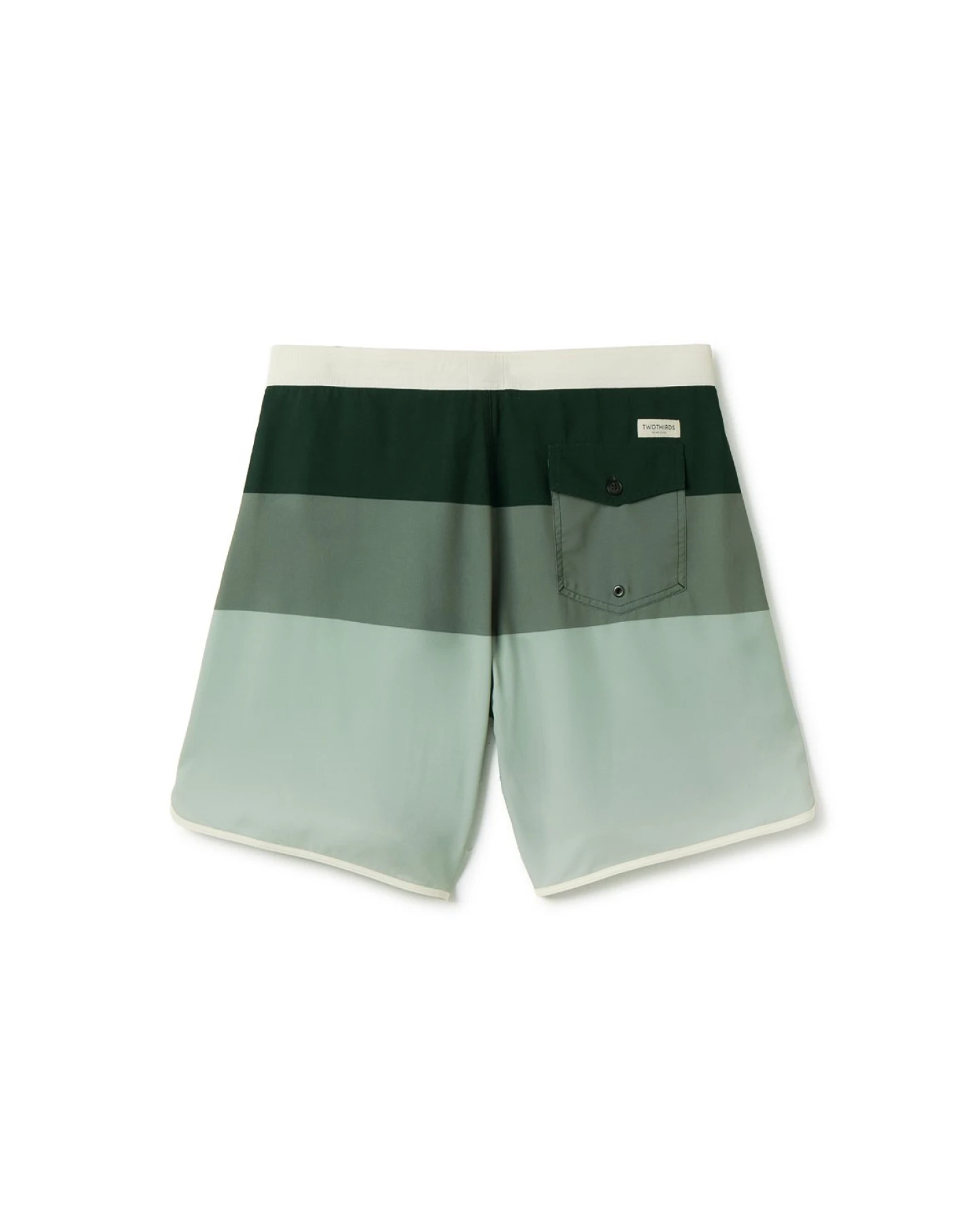 TWOTHIRDS Herren vegan Shorts Ouen Grüner Farbblock – Ansicht 2