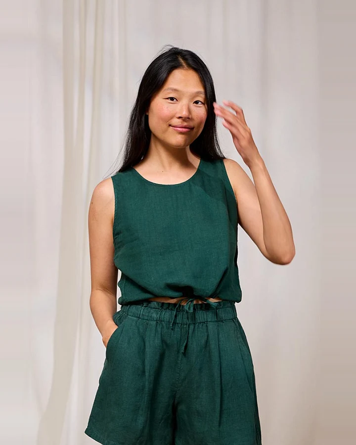 TWOTHIRDS Damen vegan Top Kalaoa Garden Grün