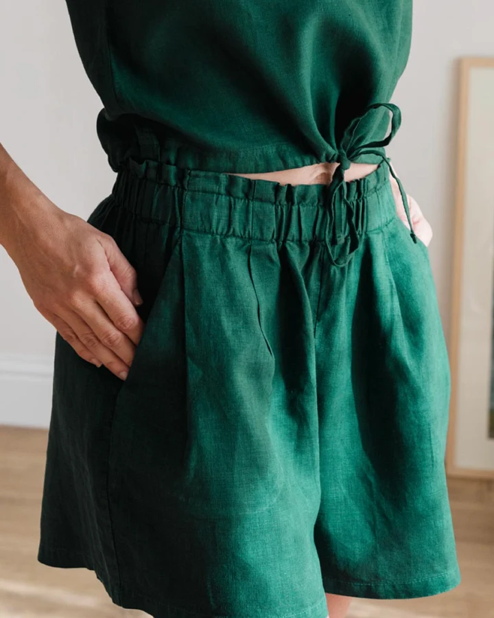 TWOTHIRDS Damen vegan Shorts Kapalua Garden Green