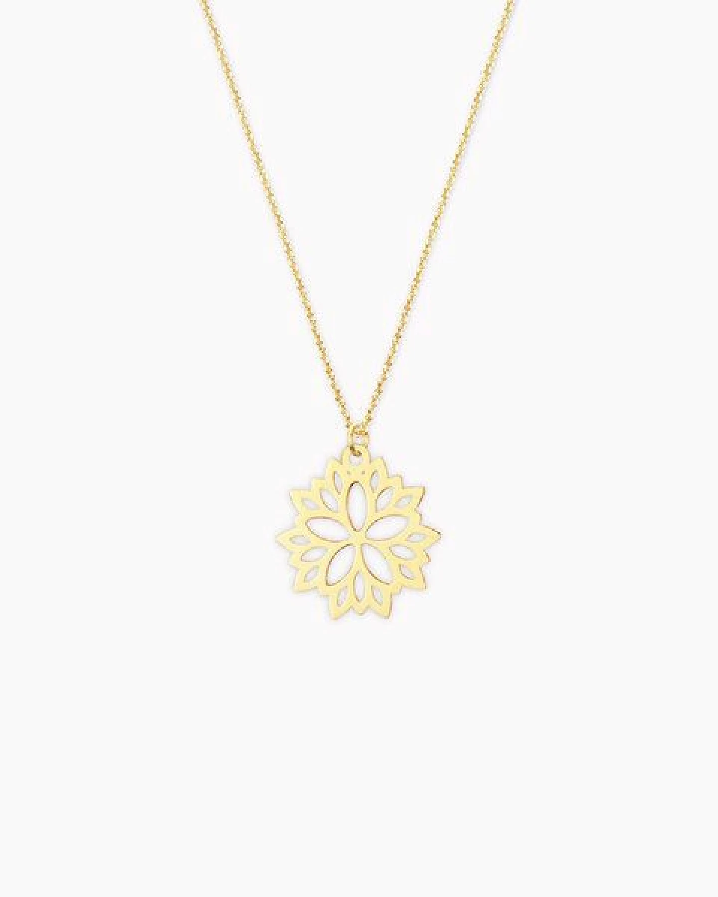 lille mus Kette 'Blumenstern' 925 Silber / vergoldet – Ansicht 2
