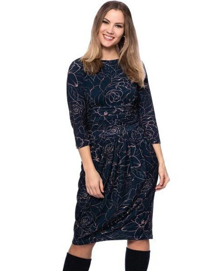 Ingoria LAILA Figurfreundliches Etui-Kleid mit Tulpenrock