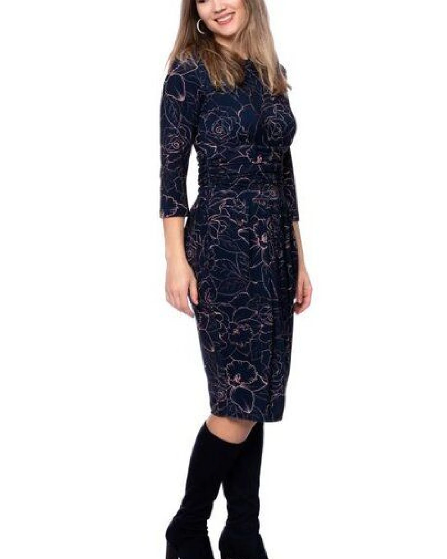Ingoria LAILA Figurfreundliches Etui-Kleid mit Tulpenrock – Ansicht 3
