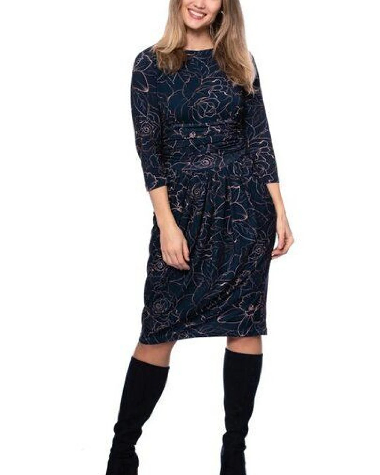 Ingoria LAILA Figurfreundliches Etui-Kleid mit Tulpenrock – Ansicht 2