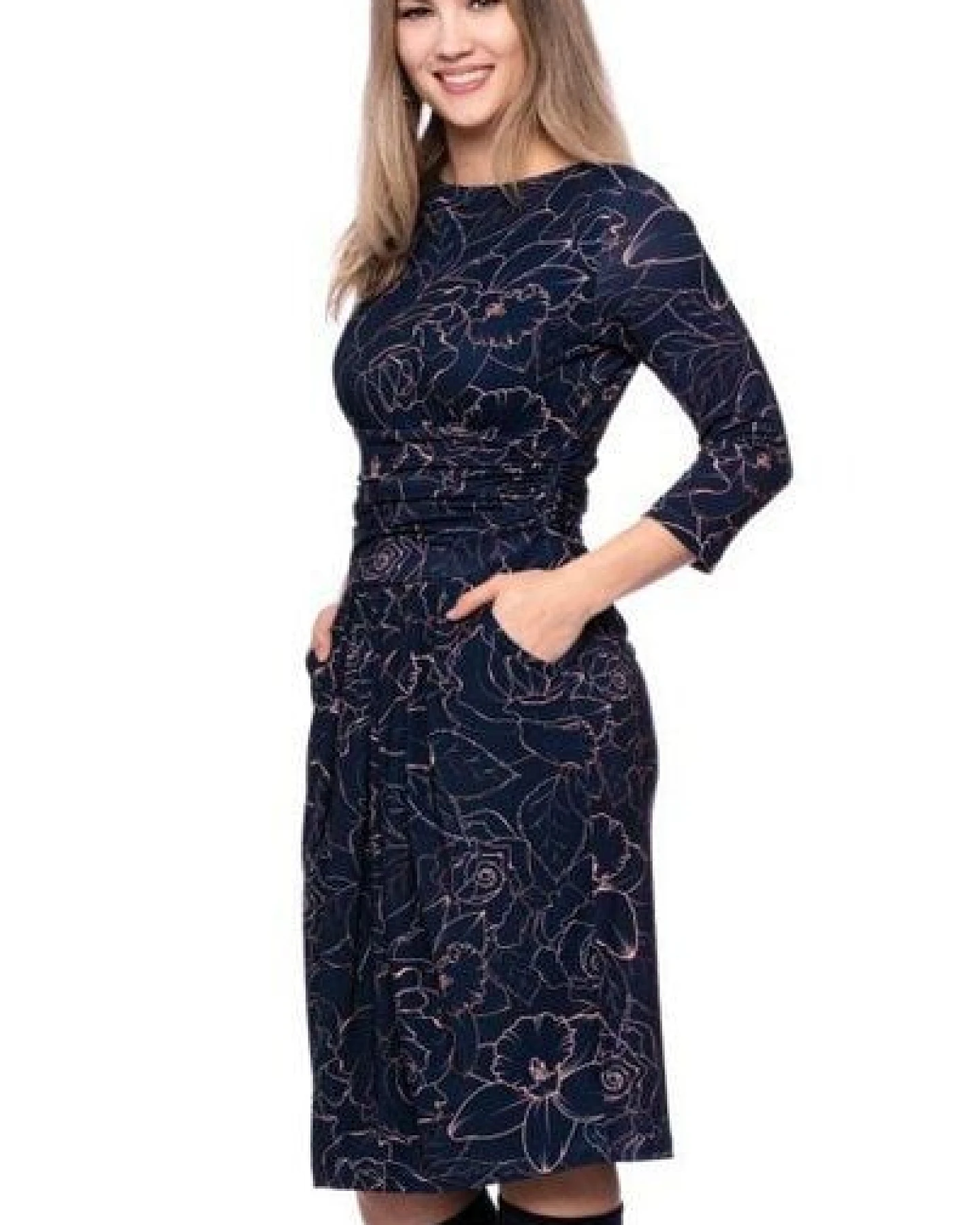 Ingoria LAILA Figurfreundliches Etui-Kleid mit Tulpenrock – Ansicht 4