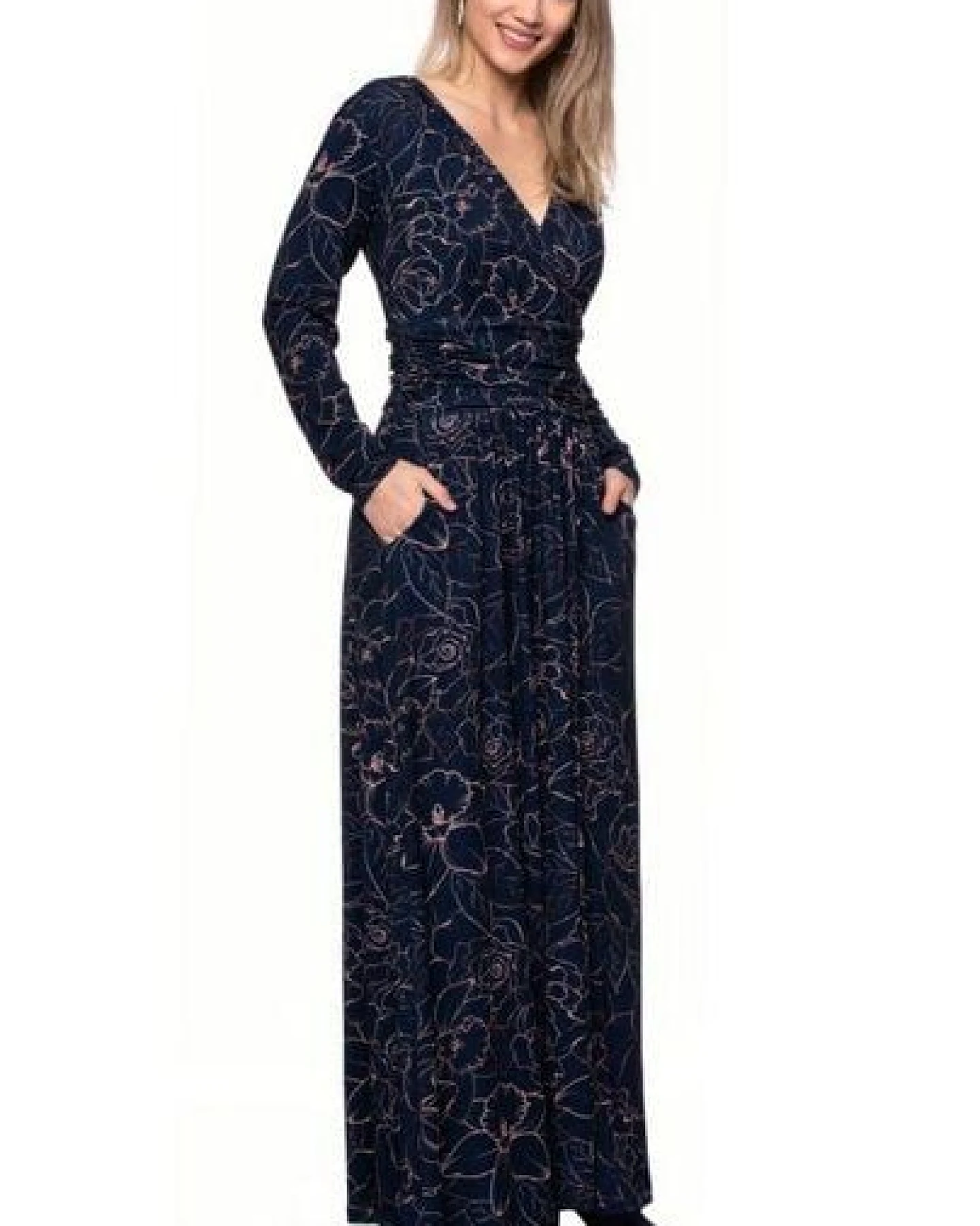 Ingoria PANDORA Maxikleid Langarm (Print) – Ansicht 3