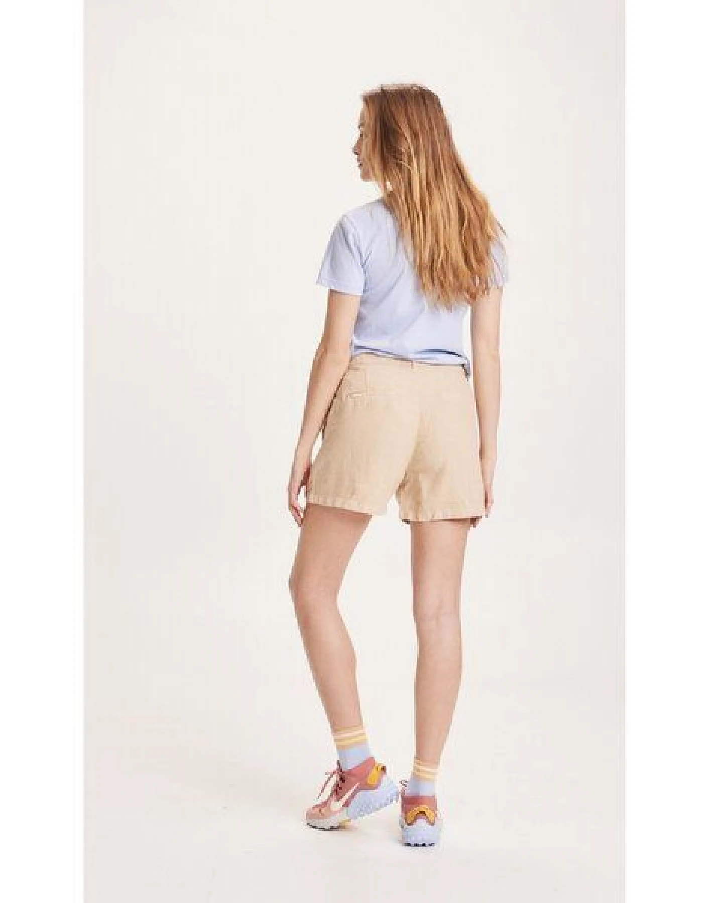 KnowledgeCotton Apparel Leinenshorts - SENNA loose shorts - aus Bio-Leinen – Ansicht 4