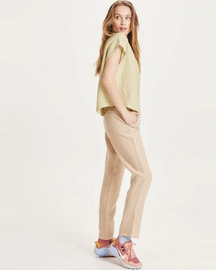KnowledgeCotton Apparel Leinenhose - SENNA loose pants - aus Bio Leinen