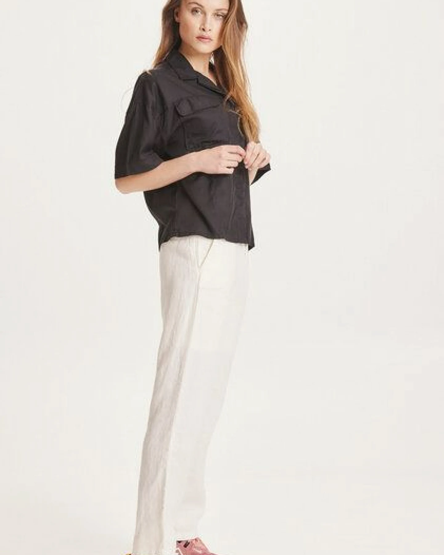 KnowledgeCotton Apparel Leinenhose - SENNA loose pants - aus Bio Leinen – Ansicht 2
