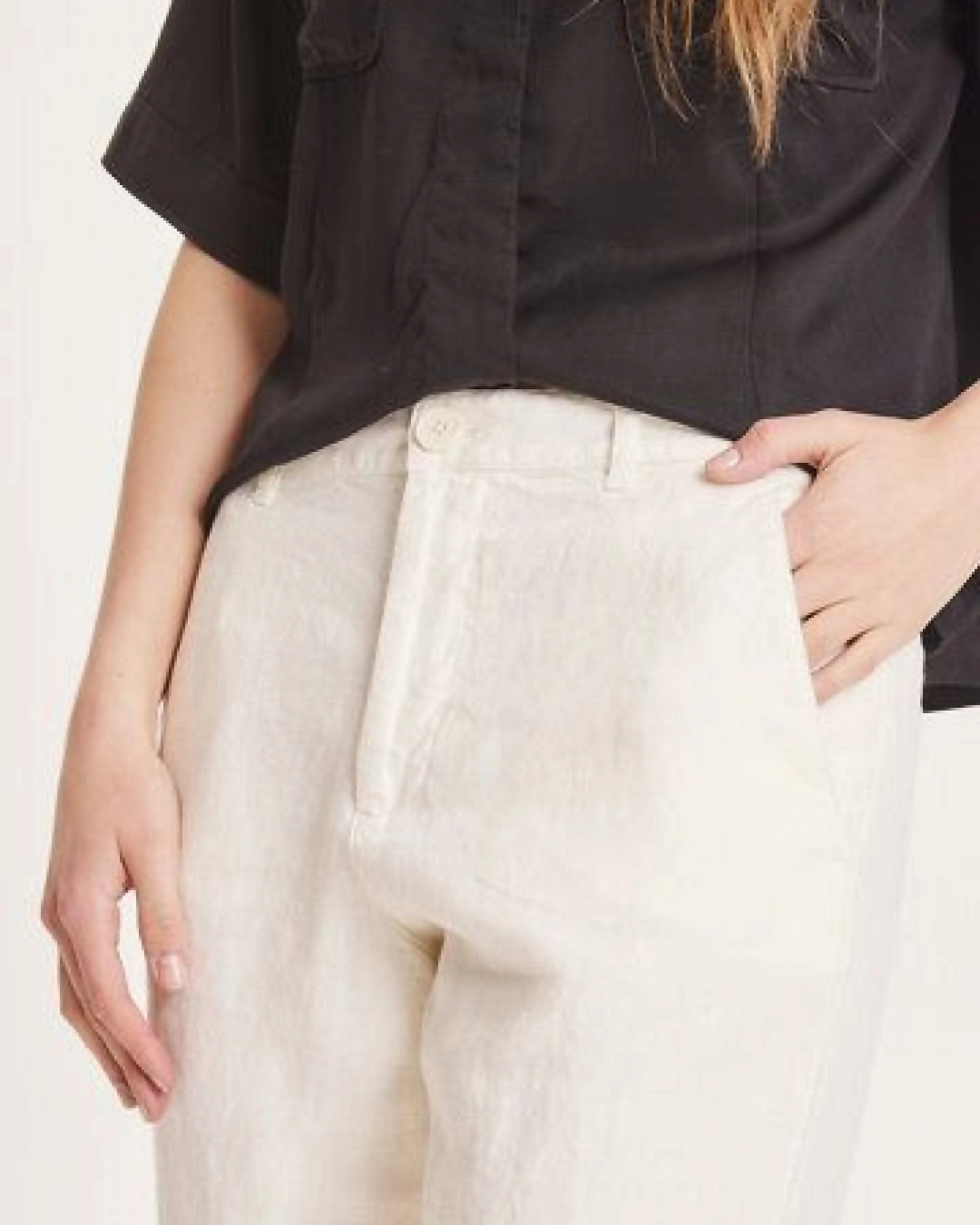 KnowledgeCotton Apparel Leinenhose - SENNA loose pants - aus Bio Leinen – Ansicht 4