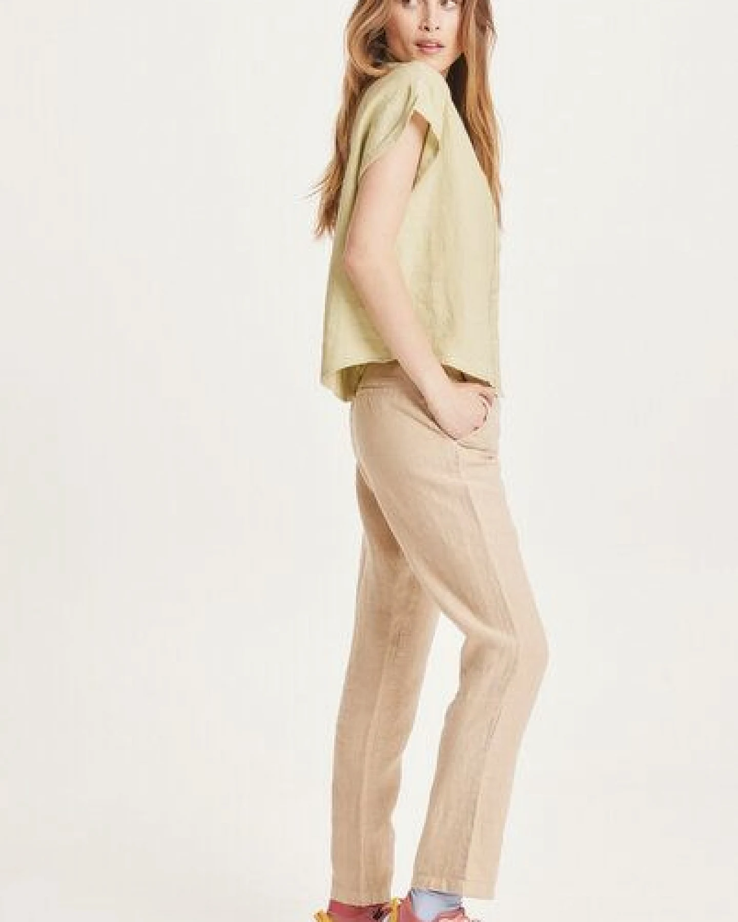 KnowledgeCotton Apparel Leinenhose - SENNA loose pants - aus Bio Leinen – Ansicht 2