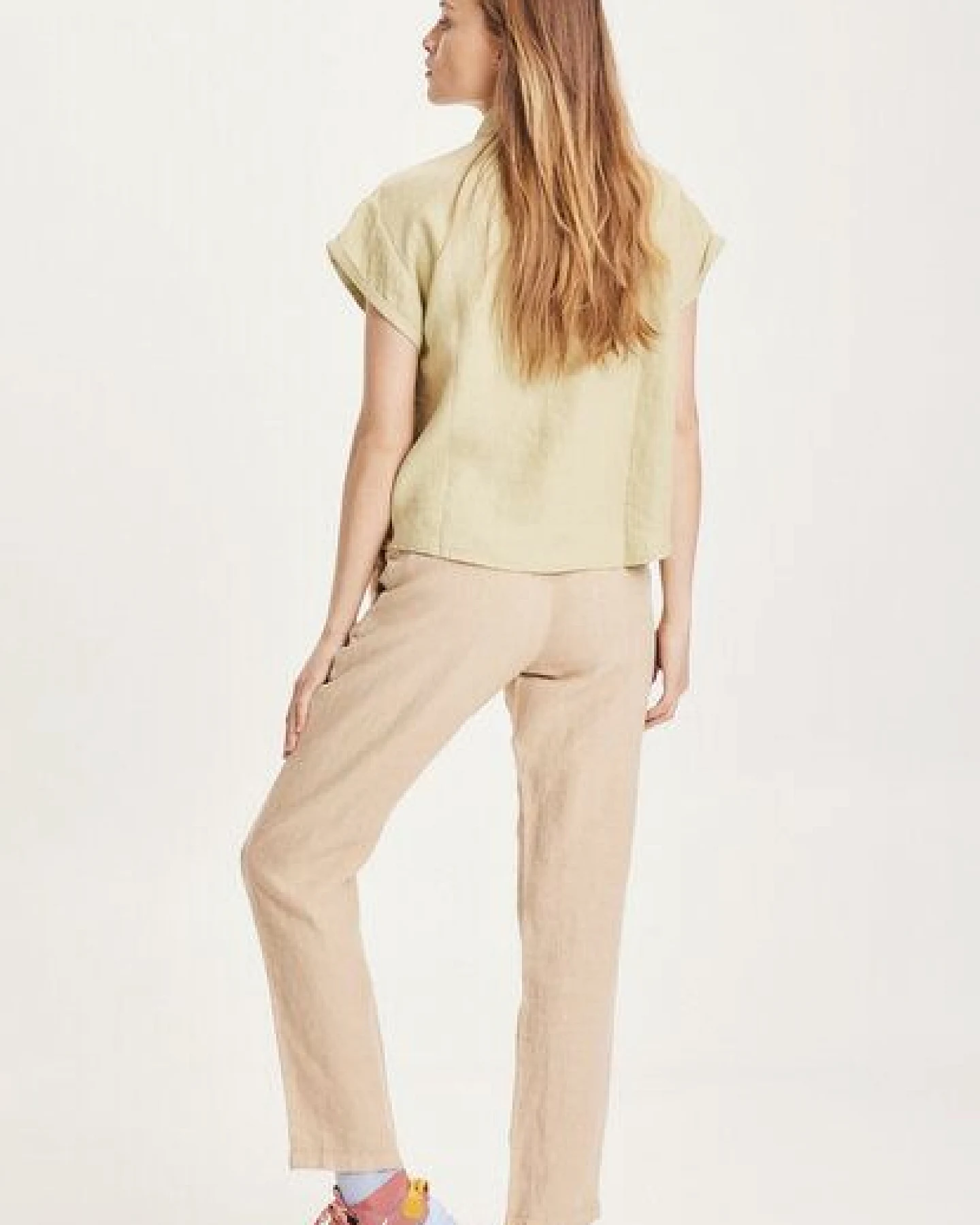 KnowledgeCotton Apparel Leinenhose - SENNA loose pants - aus Bio Leinen – Ansicht 3