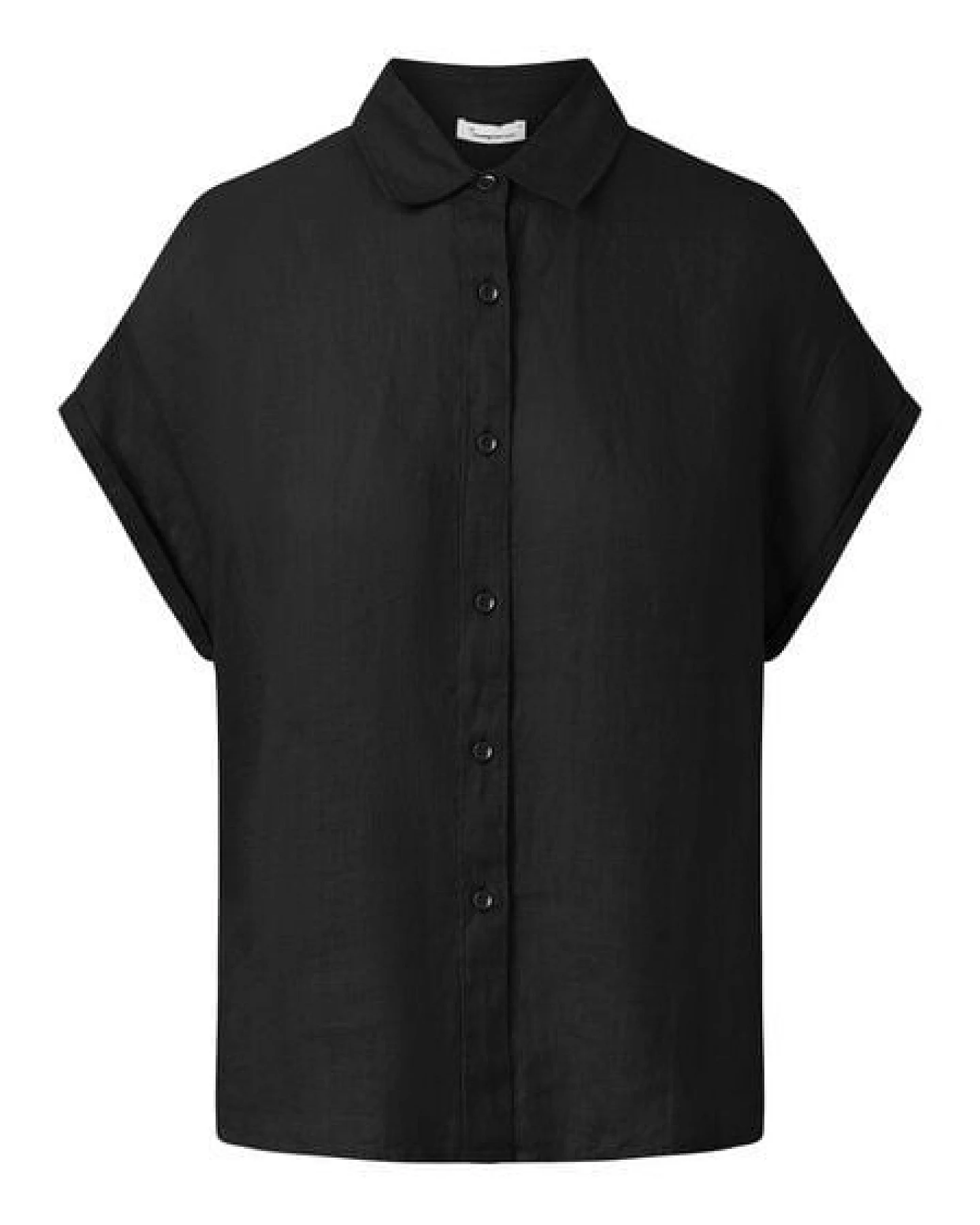 KnowledgeCotton Apparel Leinenbluse - ASTER fold up short sleeve linen shirt - aus Bio-Leinen – Ansicht 4