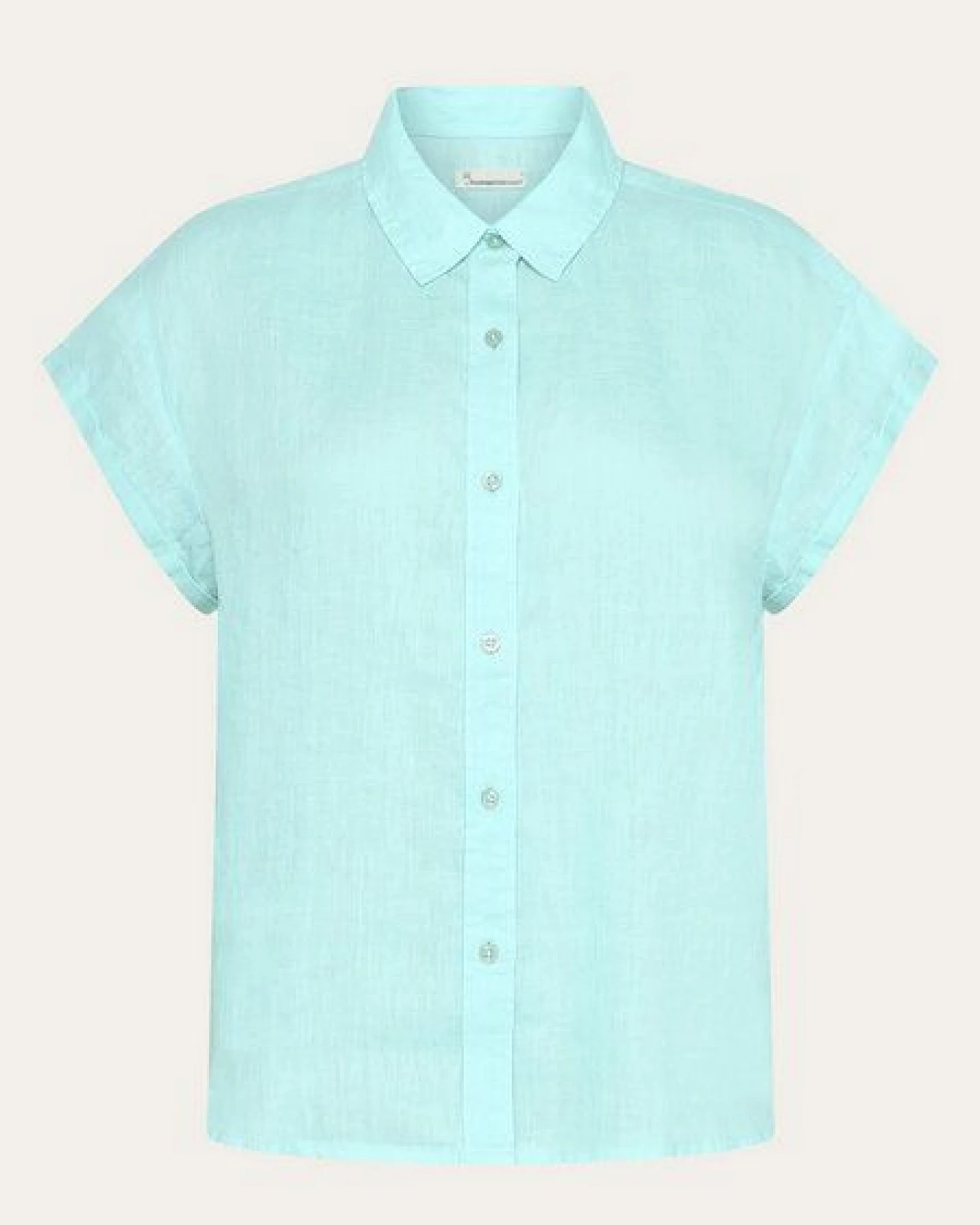 KnowledgeCotton Apparel Leinenbluse - ASTER fold up short sleeve linen shirt - aus Bio-Leinen – Ansicht 2