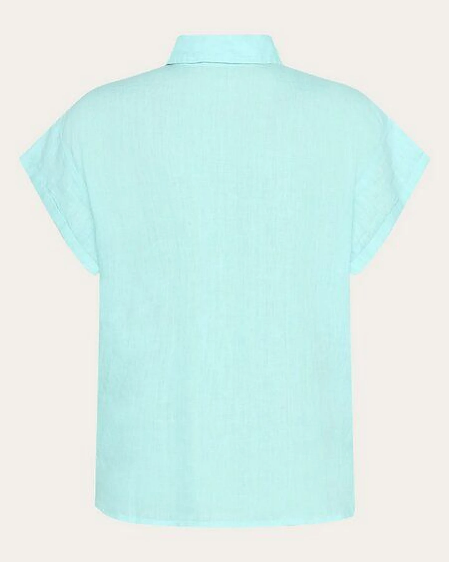KnowledgeCotton Apparel Leinenbluse - ASTER fold up short sleeve linen shirt - aus Bio-Leinen – Ansicht 3