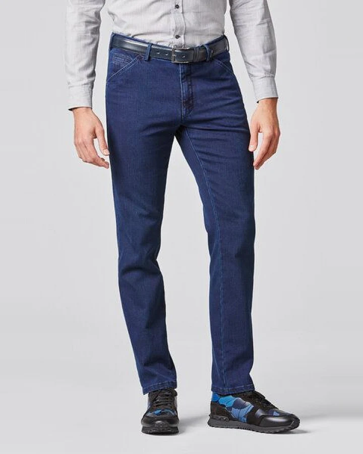 MEYER Super-Stretch Cotton Wool Denimchino