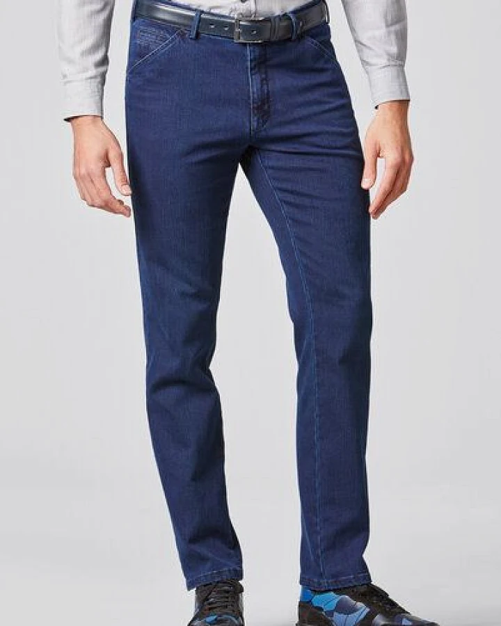 MEYER Super-Stretch Cotton Wool Denimchino