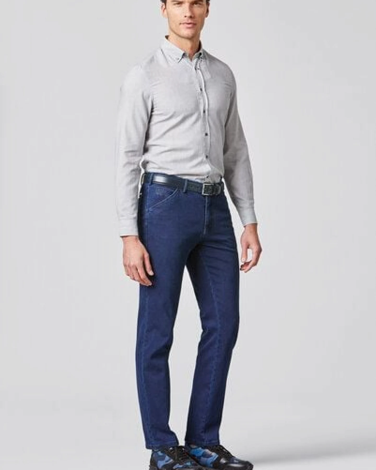 MEYER Super-Stretch Cotton Wool Denimchino – Ansicht 2