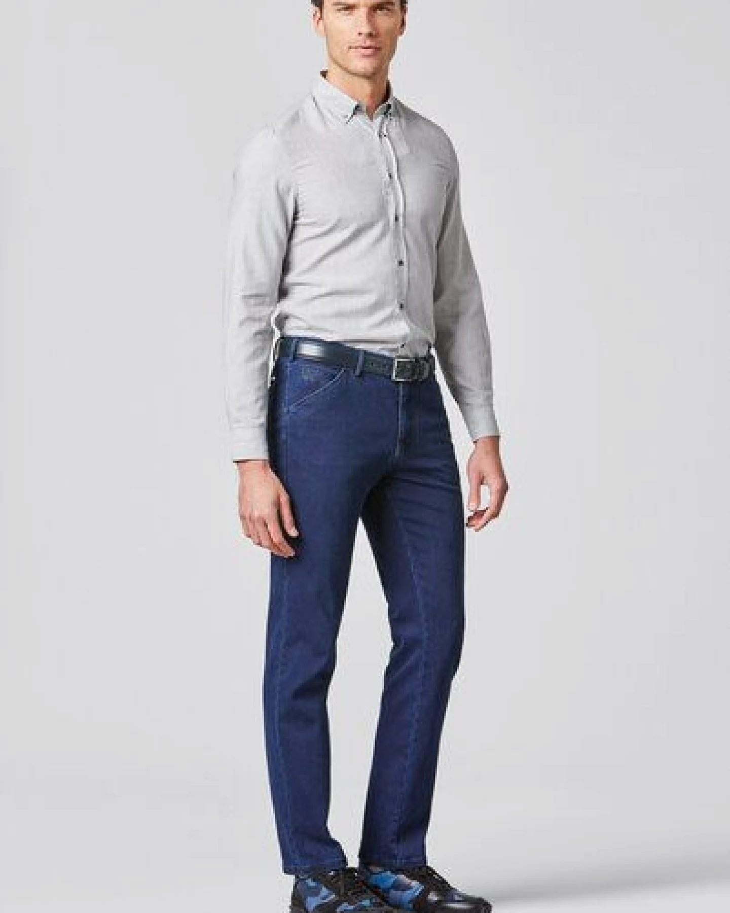 MEYER Super-Stretch Cotton Wool Denimchino – Ansicht 2