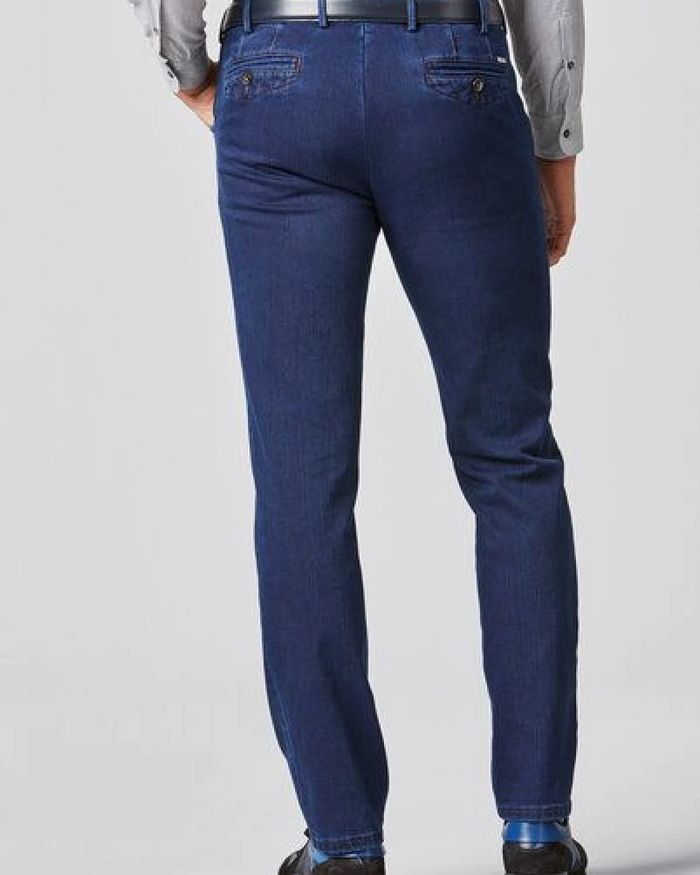 MEYER Super-Stretch Cotton Wool Denimchino – Ansicht 3