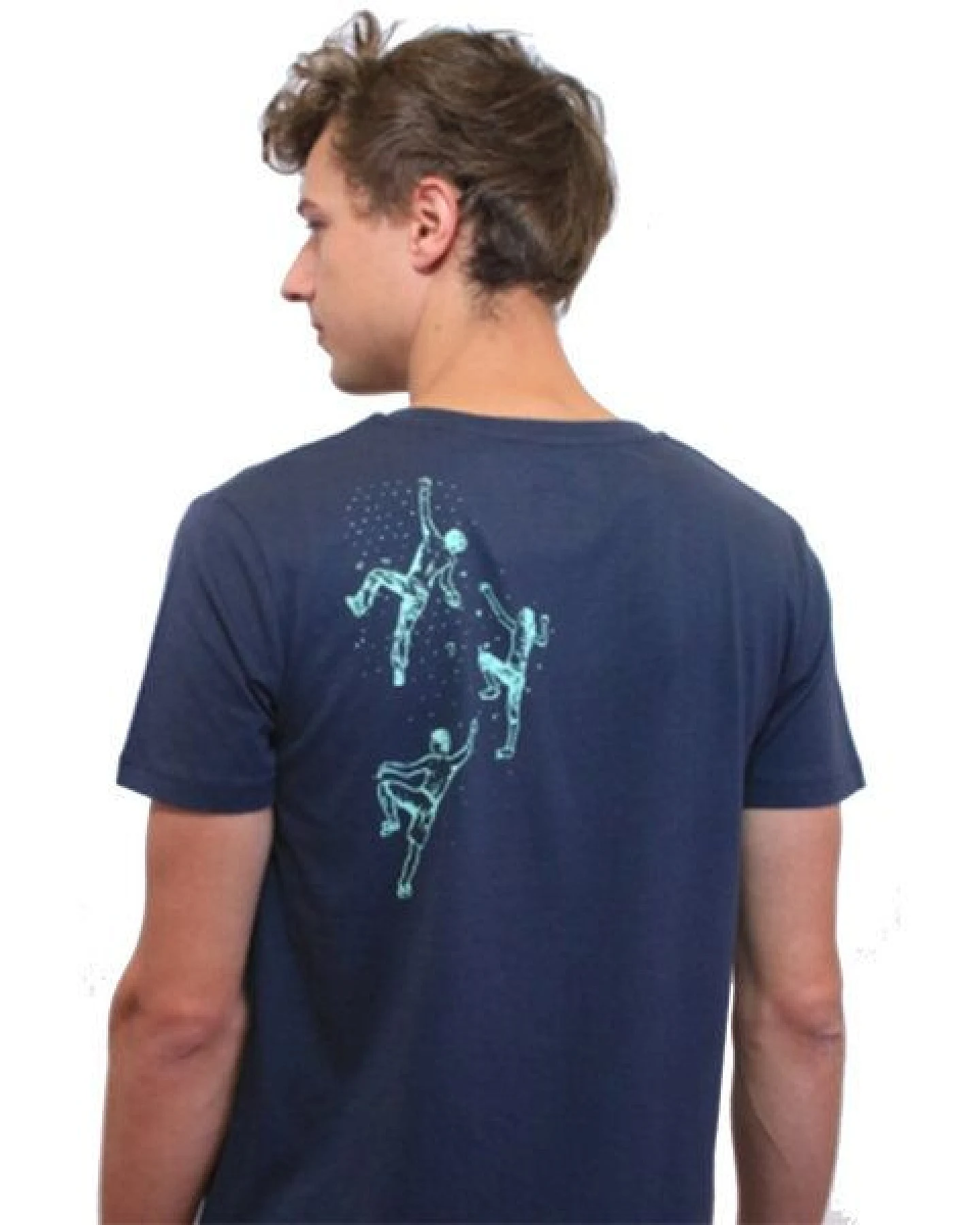 Spangeltangel T-Shirt "Bouldern", Herren, Klettern, bedruckt, Siebdruck, Bio-Baumwolle – Ansicht 2