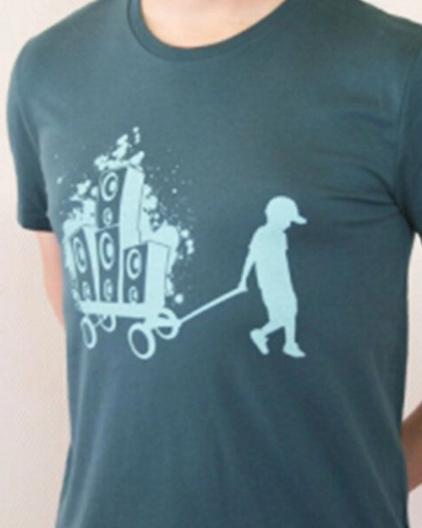 Spangeltangel T-Shirt "Boxenbernd", Biobaumwolle, nachhaltig, Musik, Herren – Ansicht 2