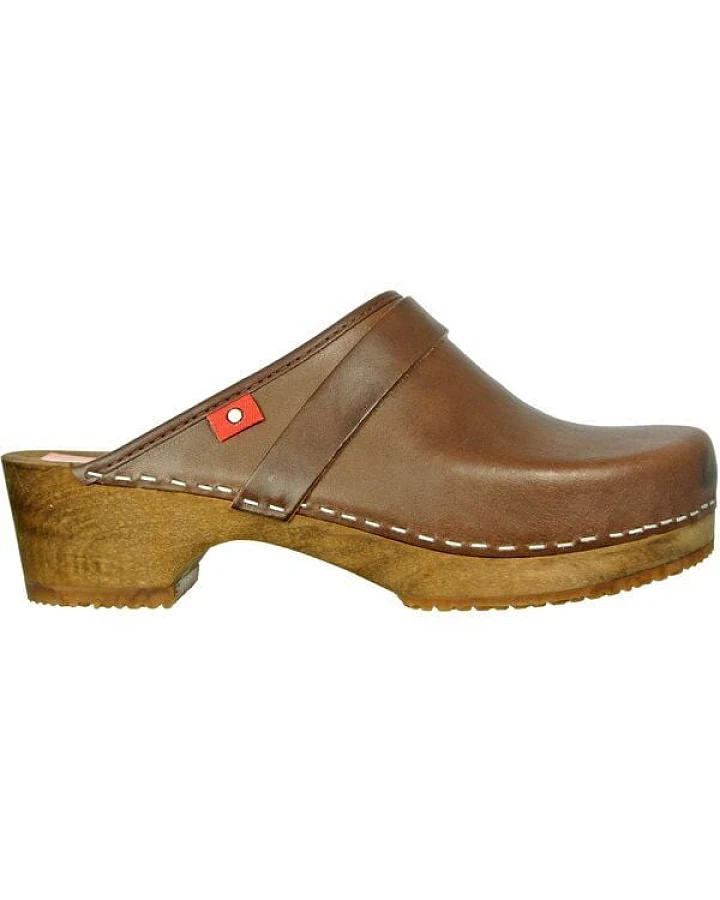 Klox Original Clog - handgemachter Holzclog mit pflanzlich gegerbtem Leder