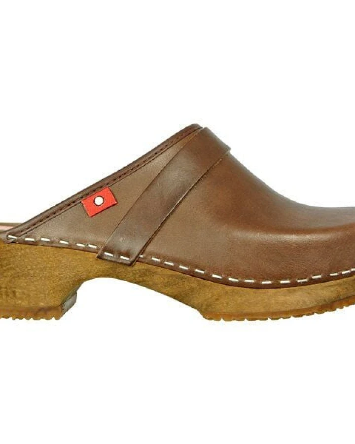 Klox Original Clog - handgemachter Holzclog mit pflanzlich gegerbtem Leder