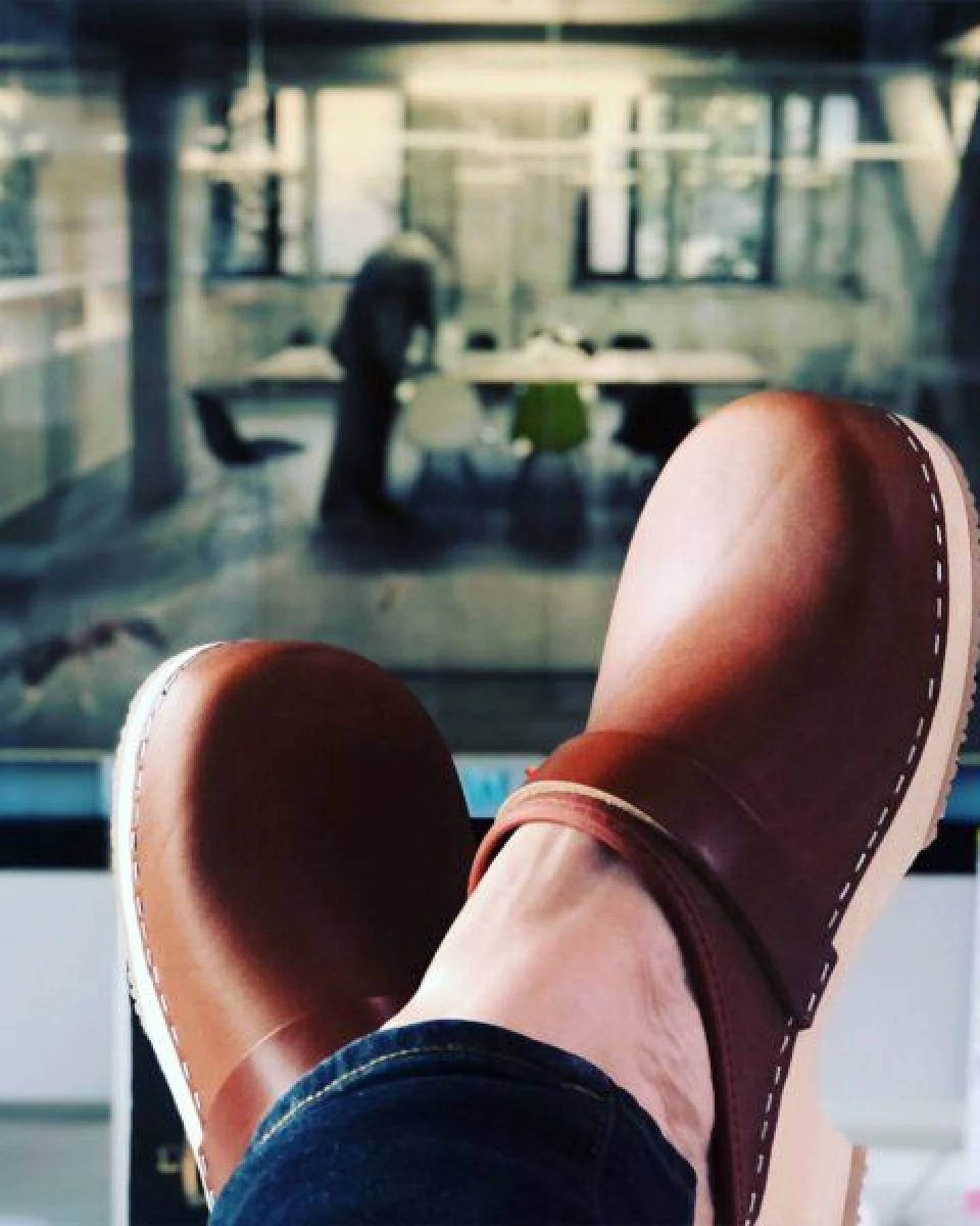 Klox Original Clog - handgemachter Holzclog mit pflanzlich gegerbtem Leder – Ansicht 3