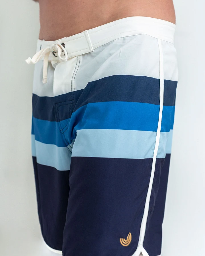 TWOTHIRDS Herren vegan Shorts Ouen Blue Stripes