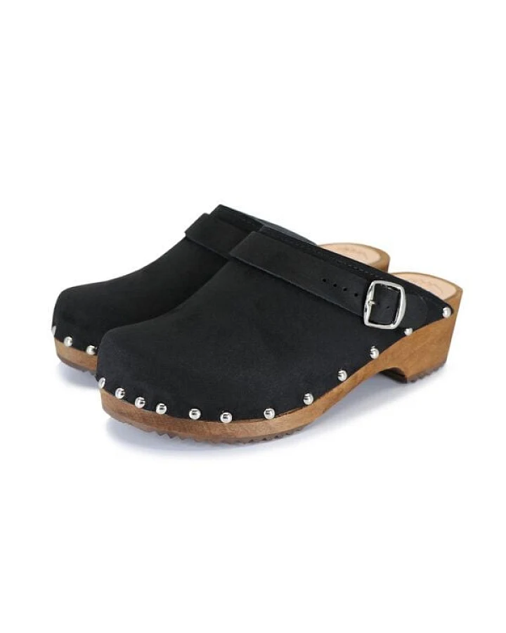LYCKA - Nieten schwedische Holz Clogs von me&myClogs - low heel