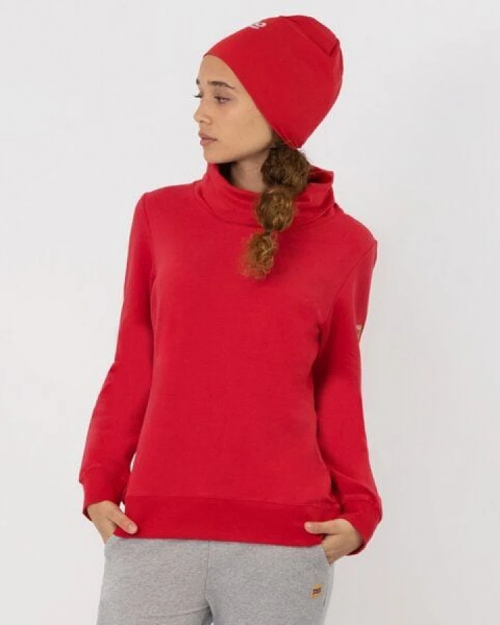 TAO Sportswear Kuscheliger Damen Hoodie COOLIA mit Stehkragen aus Bio-Baumwolle