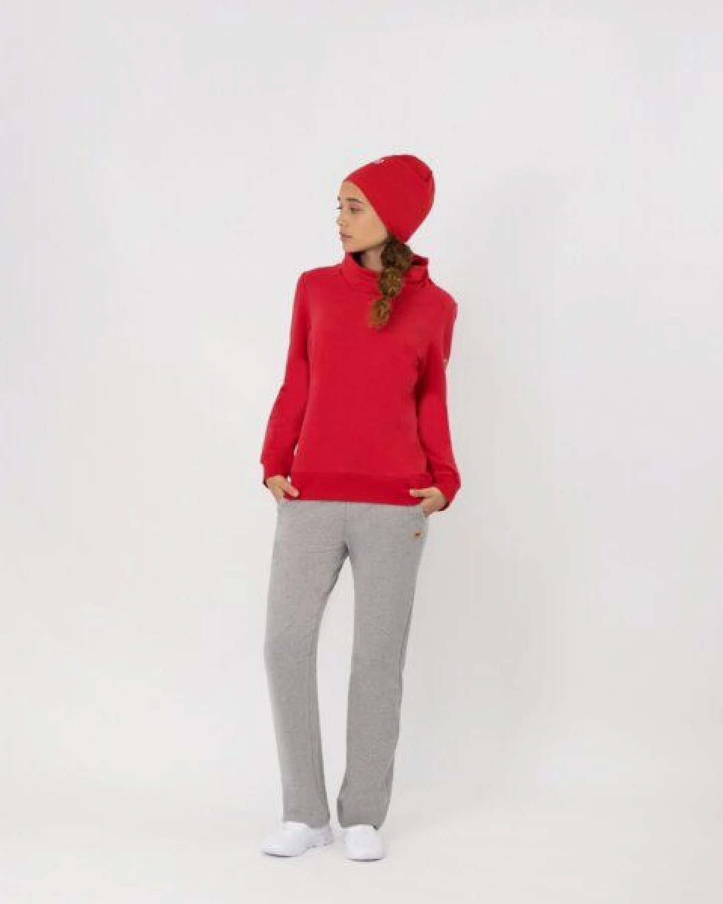 TAO Sportswear Kuscheliger Damen Hoodie COOLIA mit Stehkragen aus Bio-Baumwolle – Ansicht 4