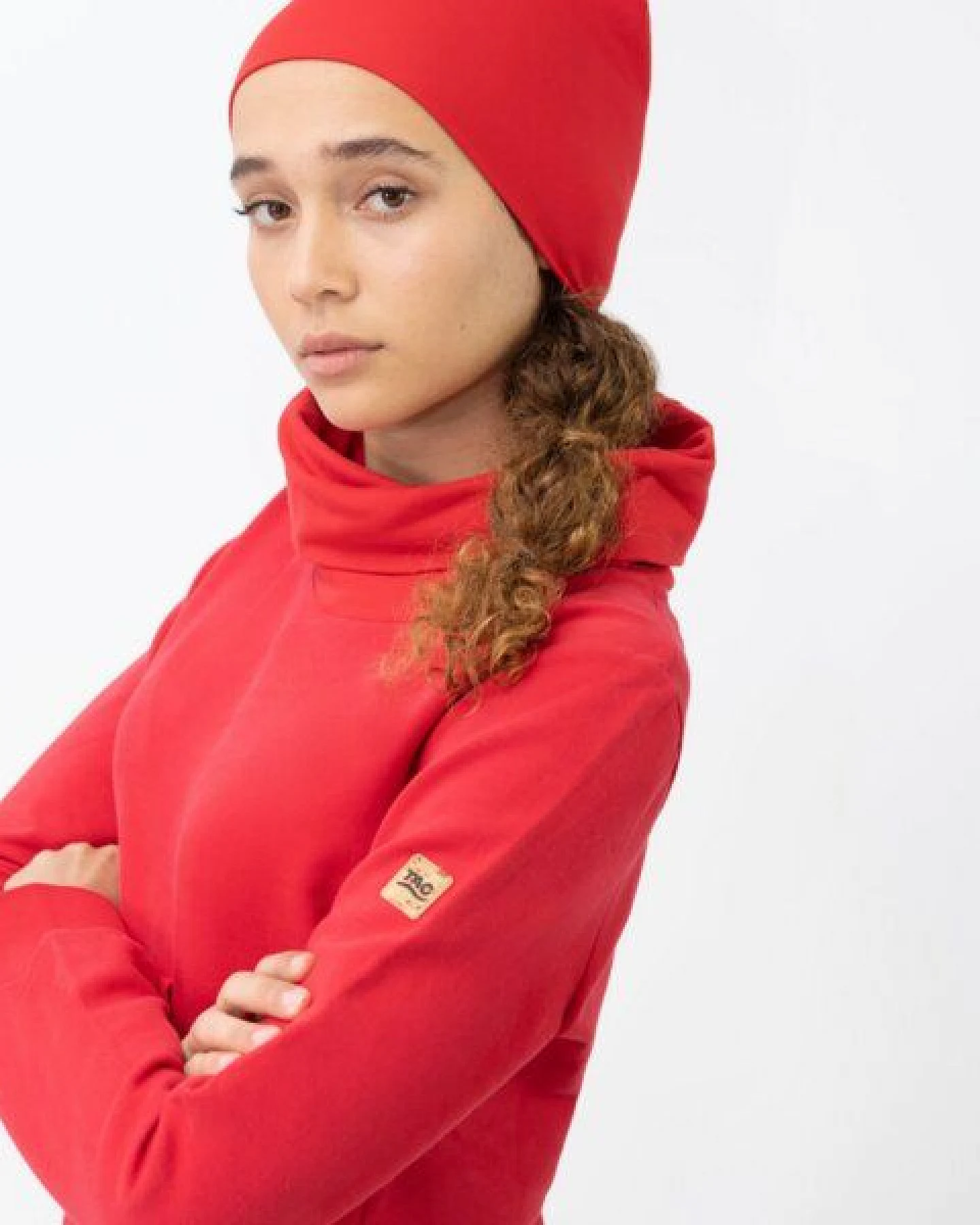 TAO Sportswear Kuscheliger Damen Hoodie COOLIA mit Stehkragen aus Bio-Baumwolle – Ansicht 2