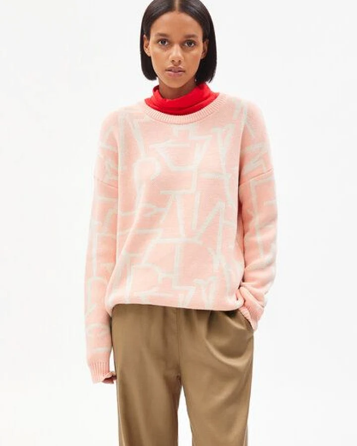 ARMEDANGELS OLESSYAA TYPO - Damen Pullover aus Bio-Baumwolle