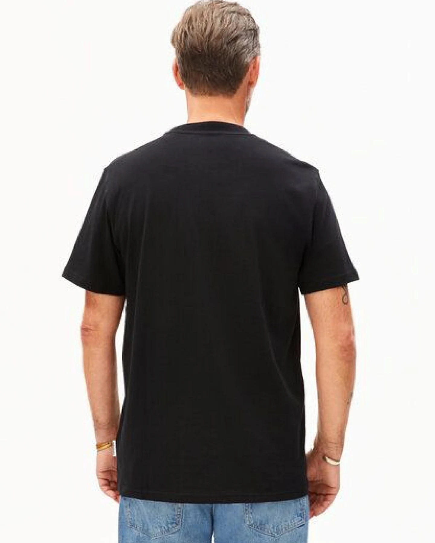 ARMEDANGELS MAARKOS Herren Heavyweight T-Shirt aus recyceltem Baumwoll Mix – Ansicht 3