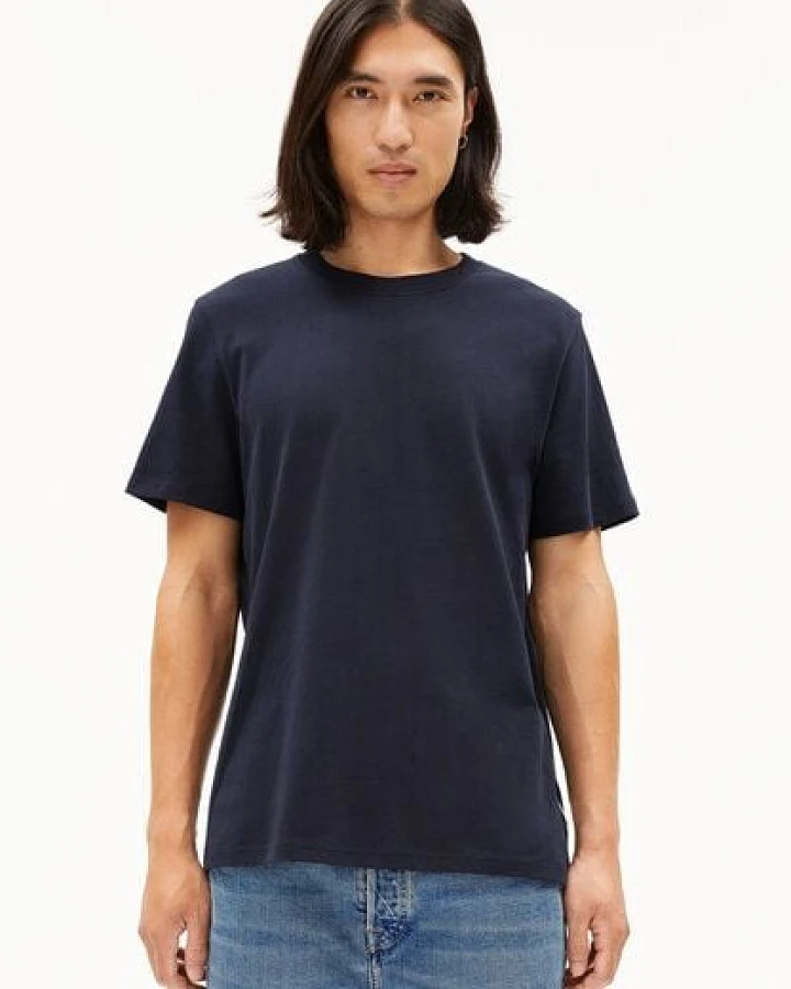 ARMEDANGELS MAARKOS Herren Heavyweight T-Shirt aus recyceltem Baumwoll Mix
