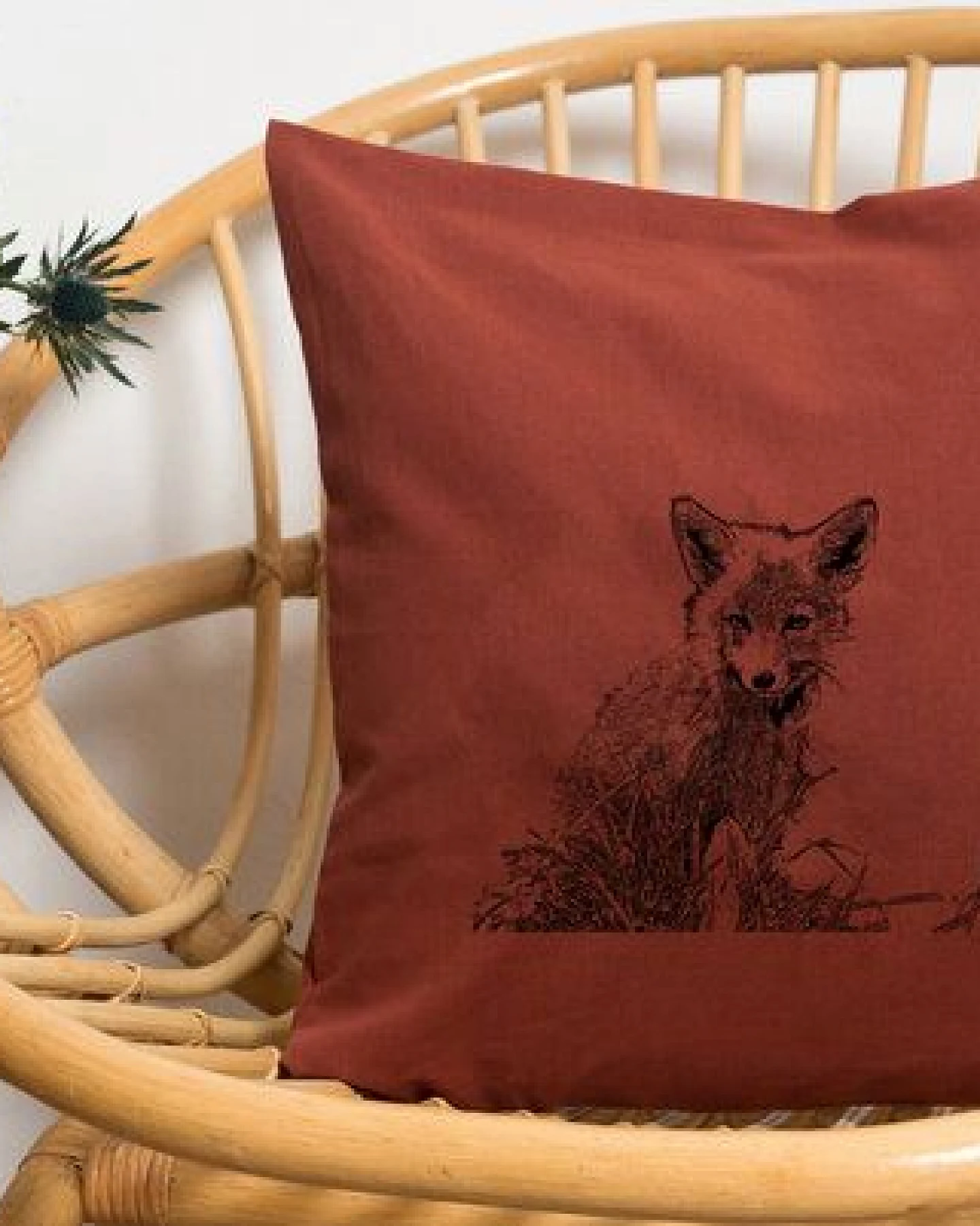 Hirschkind Bio-Kissenbezug 'Junger Fuchs' foxy 40*40 – Ansicht 2