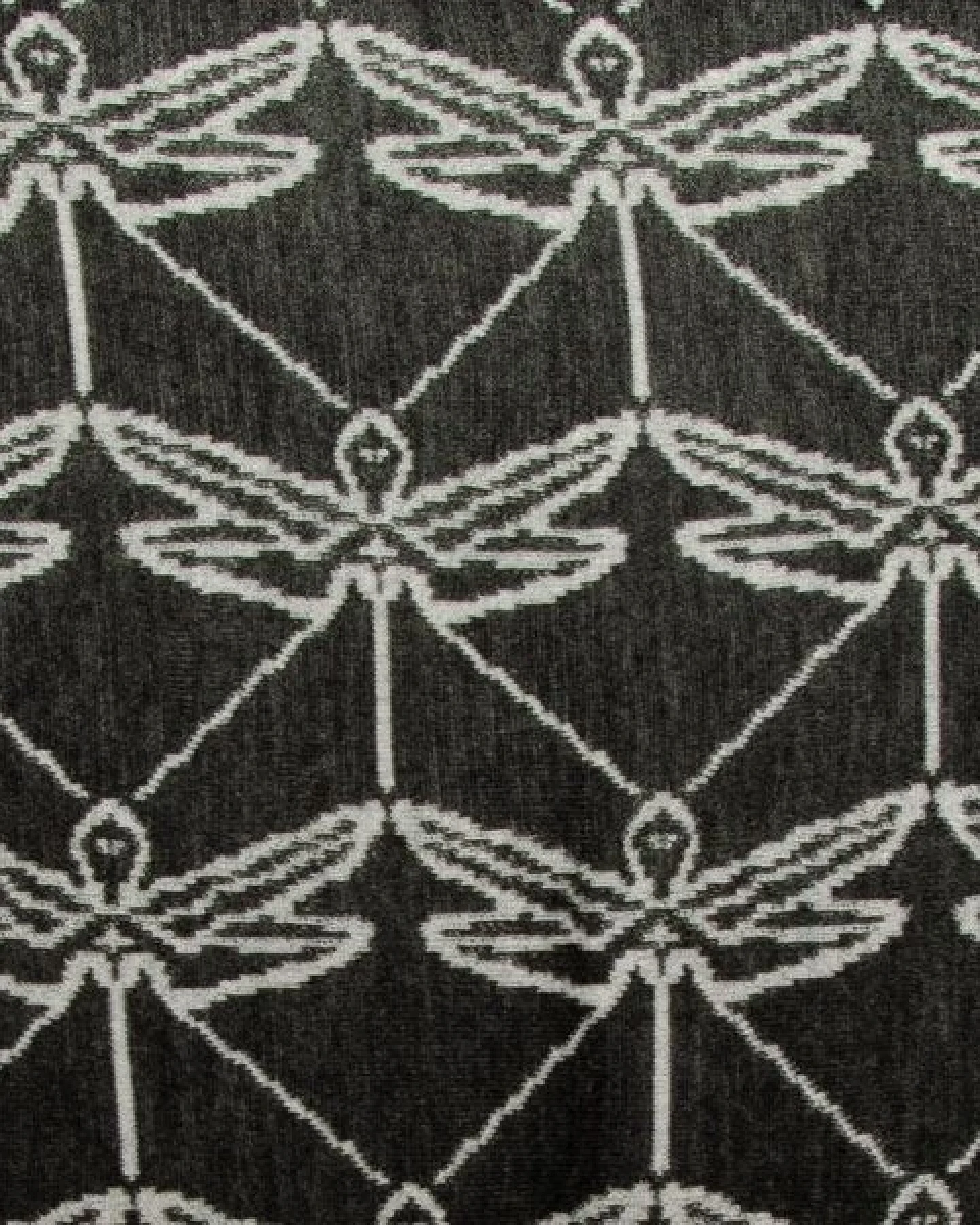LANARTO slow fashion Stola dreieckiges Schultertuch Libelle zweifarbig gestrickt aus Merinowolle – Ansicht 3