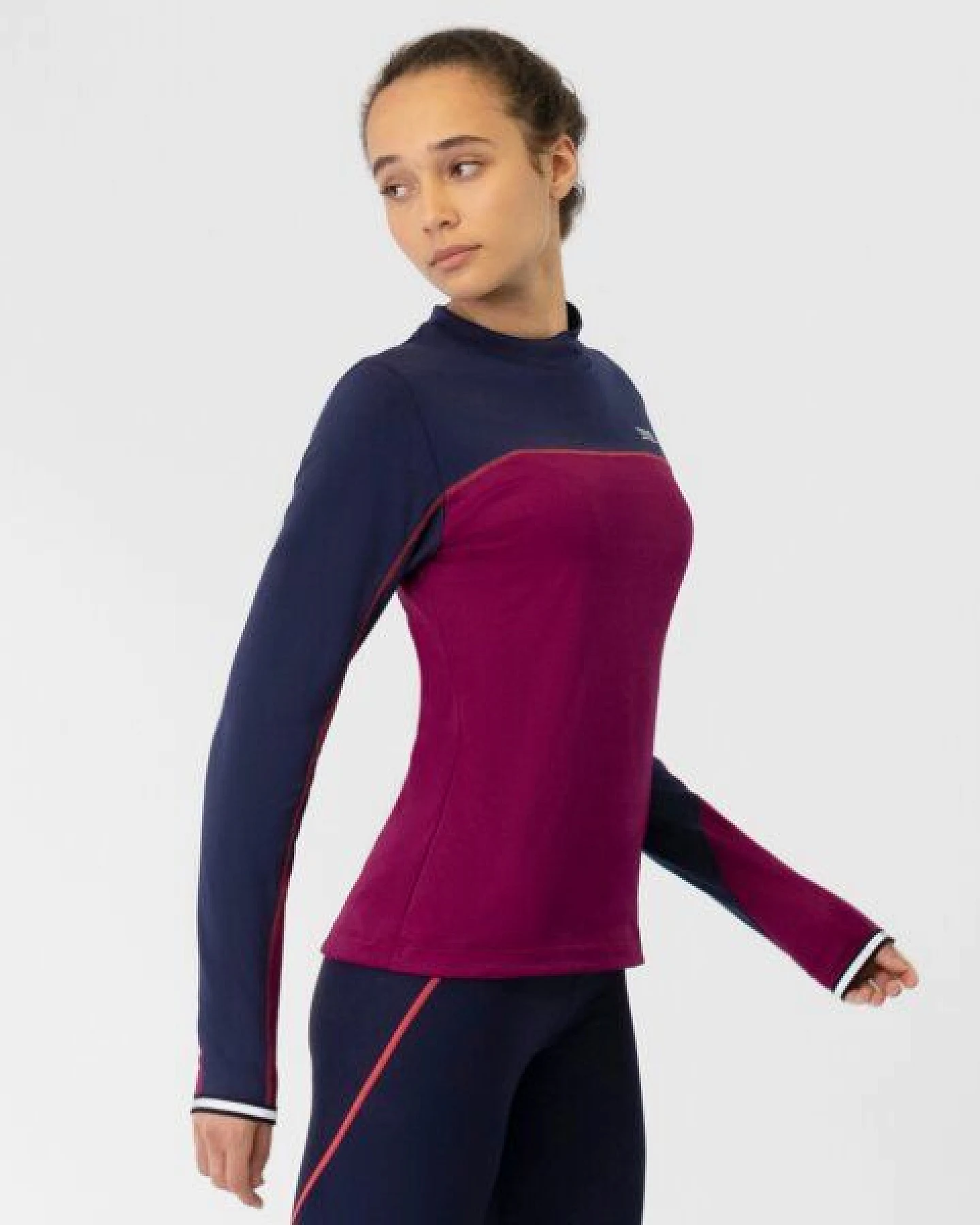TAO Sportswear Atmungsaktives Damen Langarm Laufshirt GAIA mit Stehkragen – Ansicht 4