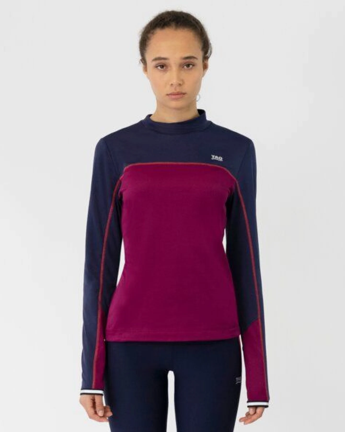 TAO Sportswear Atmungsaktives Damen Langarm Laufshirt GAIA mit Stehkragen – Ansicht 2